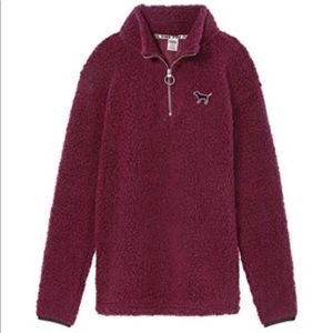 Victoria secret quarter zip Sherpa pullover.